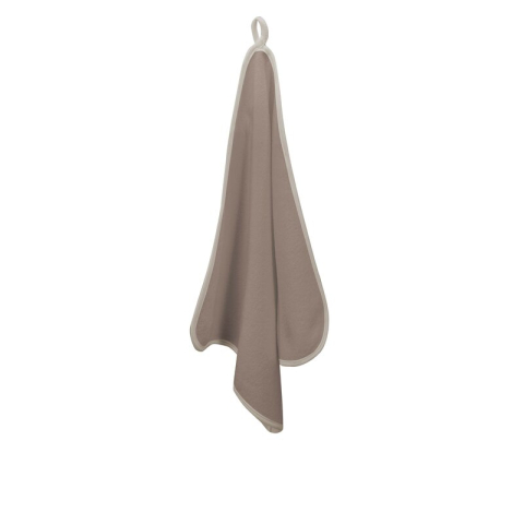 Baie si Igiena - Prosopel copii, Qmini, Dimensiune 40x40cm, Din tricot termo-terry din bambus, Materiale certificate Oeko Tex Standard 100, Mocha