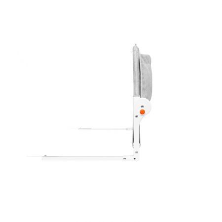 Protectie laterala pat, Lionelo, Eva, Cu buzunar accesorii, 150x35 cm, Conform cu standardul european de securitate BS7072, Gri [8]