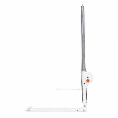 Protectie laterala pat, Lionelo, Hanna, Cu buzunar accesorii, 150x66 cm, Conform cu standardul european de securitate BS7072, Gri [7]