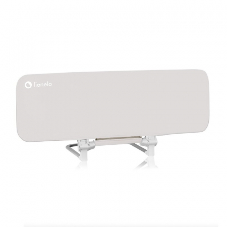 Protectie laterala pat, Lionelo, Lora, Pliabila, Sistem de blocare StandSafe, Geanta de transport inclusa, 105 x 45 cm, Bej [2]