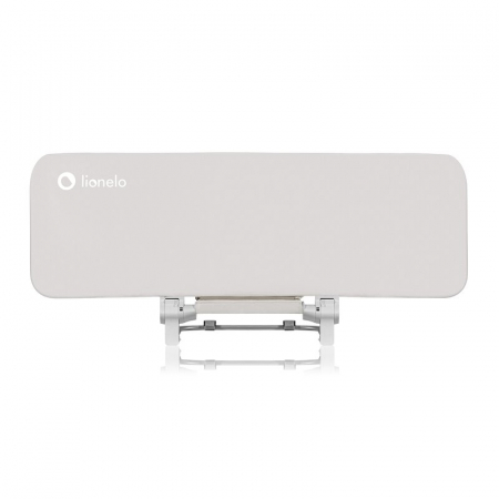 Siguranta si Sanatate - Protectie laterala pat, Lionelo, Lora, Pliabila, Sistem de blocare StandSafe, Geanta de transport inclusa, 105 x 45 cm, Bej