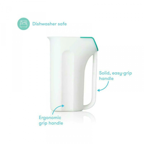 Recipient de clatire, Fridababy, Control The Flow Rinser, 2 moduri de turnare, Protectie ochi si urechi, Maner ergonomic, Compatibila cu masina de spalat vase, Alb [3]