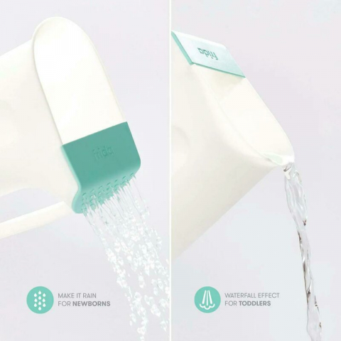Recipient de clatire, Fridababy, Control The Flow Rinser, 2 moduri de turnare, Protectie ochi si urechi, Maner ergonomic, Compatibila cu masina de spalat vase, Alb [4]