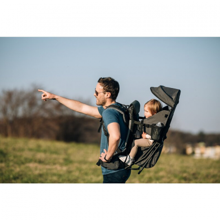Rucsac pentru transportul copiilor, FreeON, Mount, Cu acoperis, Cu multiple compartimente, 87.5 x 38 x 77 cm, Conform cu standardul european de securitate EN 13209-1:2022, Grey [3]