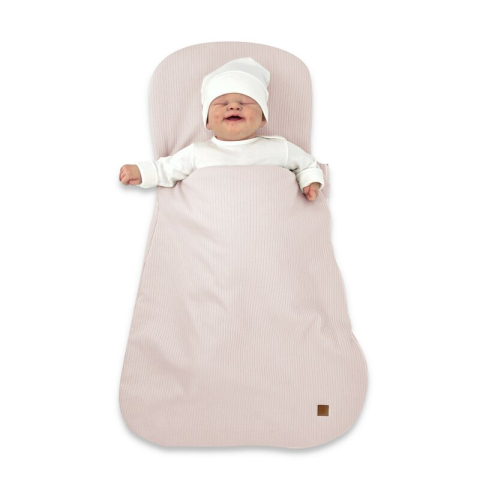 Sac de dormit multifunctional, MimiNu, Pentru patut, landou sau cosulet, Din bumbac interlock, Materiale certificate Oeko Tex Standard 100, Soft Powder Pink [3]