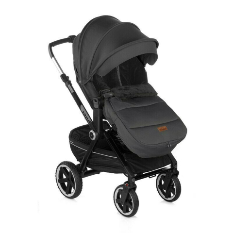 Sac de iarna, Jane, Dart, Pentru carucior, Universal, 13 x 45 x 93 cm, Material exterior hidrofug, Coal [2]