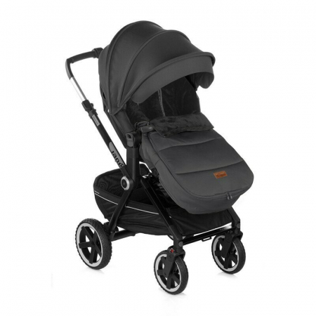 Sac de iarna, Jane, Dart, Pentru carucior, Universal, 13 x 45 x 93 cm, Material exterior hidrofug, Coal [2]
