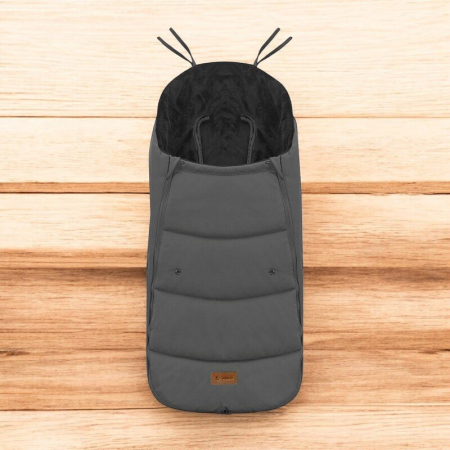 Sac de iarna, Jane, Dart, Pentru carucior, Universal, 13 x 45 x 93 cm, Material exterior hidrofug, Coal [1]