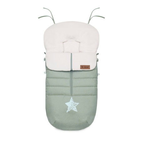 Transport si Relaxare - Sac de iarna, Jane, Nest, Pentru carucior, Universal, 95 x 46 cm, Material interior din fleece, Forest Green