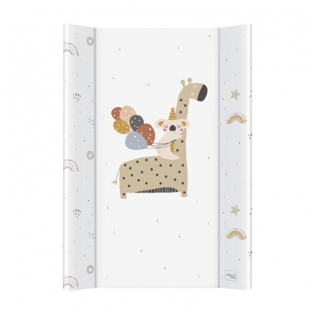Mobilier si Lenjerie - Saltea de infasat, Ceba Baby, Confort, 50x70 cm, Atasabila la patut, Fara BPA, 0 luni+, Giraffe