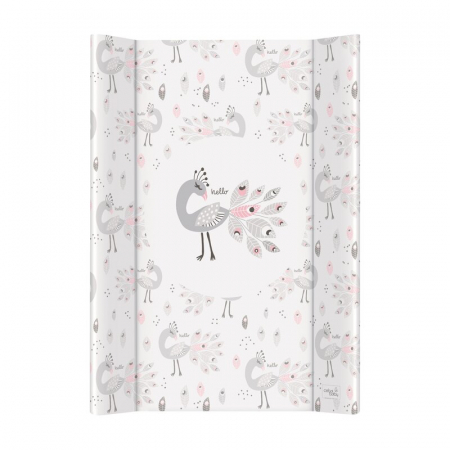 Mobilier si Lenjerie - Saltea de infasat, Ceba Baby, Confort, 50x70 cm, Atasabila la patut, Fara BPA, 0 luni+, Lolly Polly Peacock