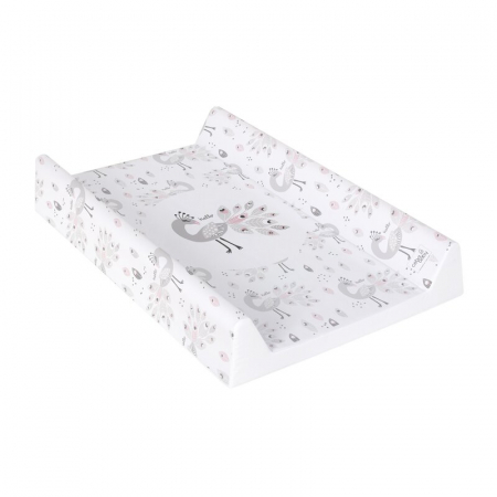 Saltea de infasat, Ceba Baby, Confort, 50x70 cm, Atasabila la patut, Fara BPA, 0 luni+, Lolly Polly Peacock [1]