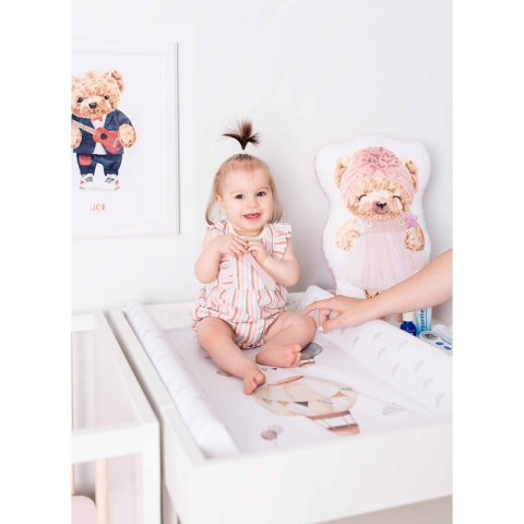 Saltea de infasat, Ceba Baby, Cu Intaritura, Pentru comode, masute de infasat si patuturi, 50x70 cm, Fara BPA, Certificata Oeko-Tex Standard 100, 0 luni+, Basic Balloons [2]