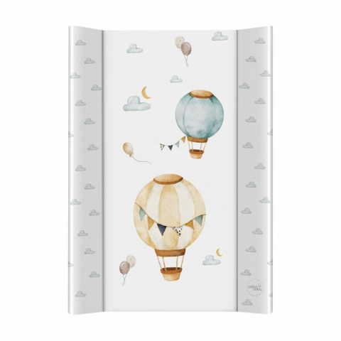 Mobilier si Lenjerie - Saltea de infasat, Ceba Baby, Cu Intaritura, Pentru comode, masute de infasat si patuturi, 50x70 cm, Fara BPA, Certificata Oeko-Tex Standard 100, 0 luni+, Basic Balloons
