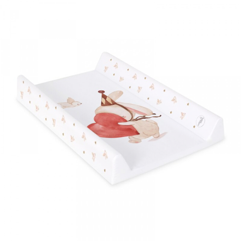 Saltea de infasat, Ceba Baby, Cu Intaritura, Pentru comode, masute de infasat si patuturi, 50x70 cm, Fara BPA, Certificata Oeko-Tex Standard 100, 0 luni+, Ultra Light Pierrot [1]
