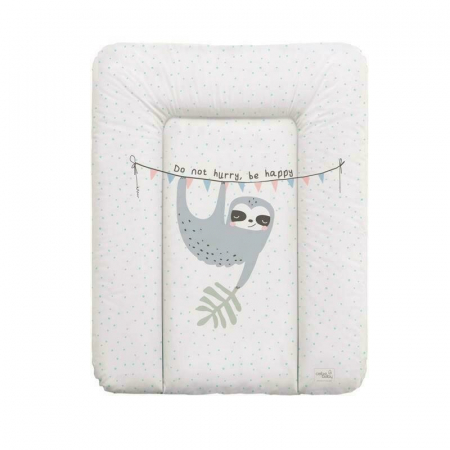 Mobilier si Lenjerie - Saltea de infasat, Ceba Baby moale lenesul Candy Andy, Fara ftalati, 70 x 50 cm, Alb/Gri