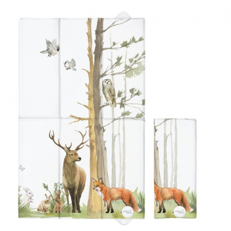 Mobilier si Lenjerie - Saltea de infasat, Ceba Baby, Pliabila, 60 x 40 cm, Woodland