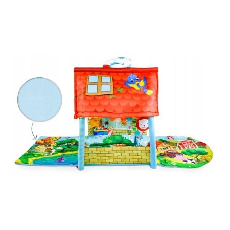 Salteluta interactiva Lionelo, Agnes, Cu jucarii, Conform cu standardul european de securitate EN71, 142x142x45 cm, Multicolor [5]