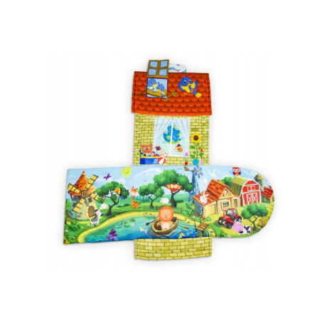 Salteluta interactiva Lionelo, Agnes, Cu jucarii, Conform cu standardul european de securitate EN71, 142x142x45 cm, Multicolor [7]