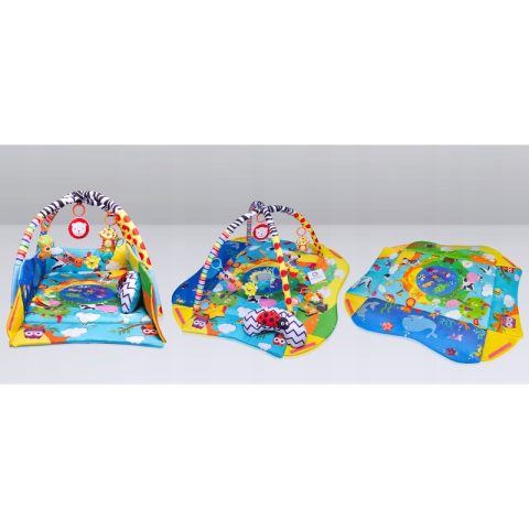 Salteluta interactiva, Lionelo, Anika, Cu jucarii, Oglinda, Perna, Conform cu standardul european de securitate EN71, Multicolor [2]