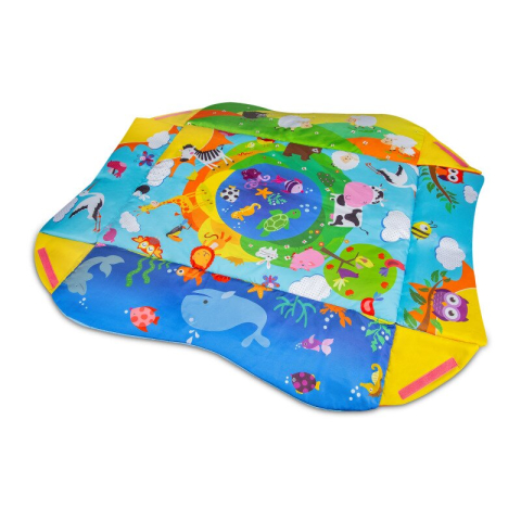 Salteluta interactiva, Lionelo, Anika, Cu jucarii, Oglinda, Perna, Conform cu standardul european de securitate EN71, Multicolor [7]