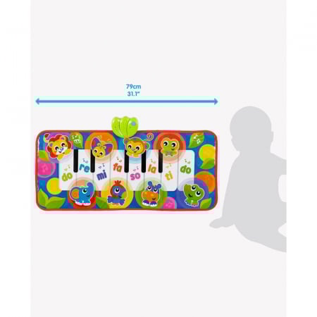 Salteluta, Playgro, Pentru bebelusi, Pian de Jucarie, Jumbo Jungle Musical, 79 cm, Cu 8 melodii [2]