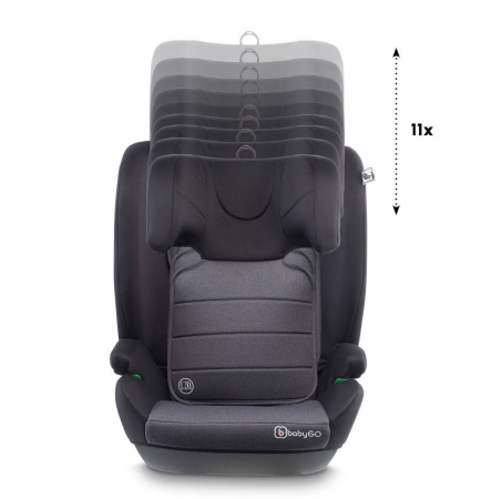 BabyGo - Scaun auto SafeChild2  Grey, 100-150 cm, certificat R129 [6]