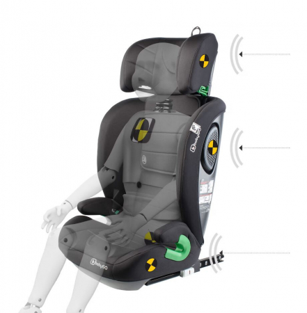 BabyGo - Scaun auto SafeChild2  Grey, 100-150 cm, certificat R129 [5]