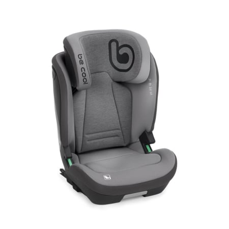 Transport si Relaxare - Scaun auto, Be Cool, Bravo, I-Size, 100-150 cm, 4-12 ani, Cu isofix, Cu inclinare anatomica, Conform cu standardul european de securitate ECE R129, Be Smoke