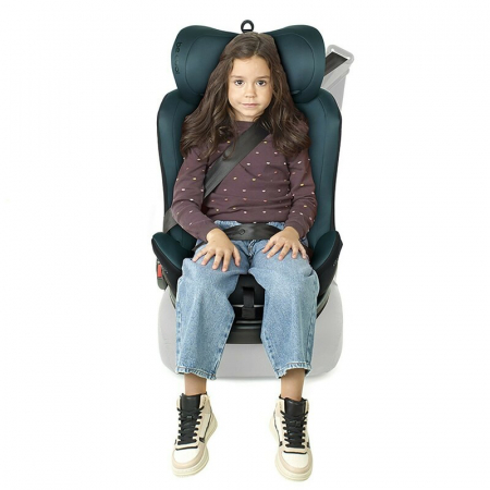 Scaun auto, Be Cool, Easy I-Size, Rotire 360 grade, 40 - 150 cm, 0 - 36 kg, Cu Isofix si Centura Top Tether, Conform cu standardul european de securitate ECE R129, Antracita [12]