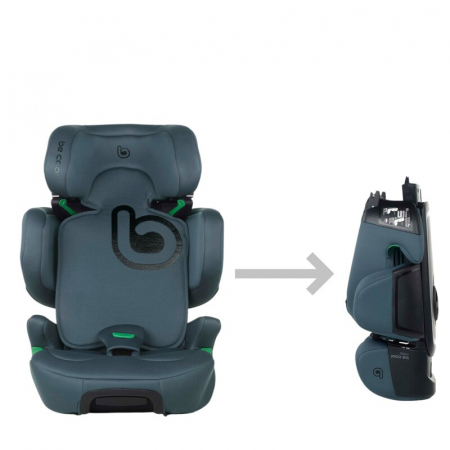 Scaun auto, Be Cool, Foldy, I-Size, Cu sistem isofix, Pliabil, 100-150 cm, 4-12 ani, Conform cu standardul european de securitate ECE R129, Be Petrol [1]