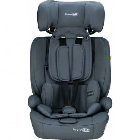 Scaun auto, FreeON, Uran, Pentru copii, I-Size, 76 - 150 cm/ 1 - 12 ani, Cu tetiera reglabila in 14 pozitii, Conform cu standardul european de securitate ECE R129, Dark Grey [4]