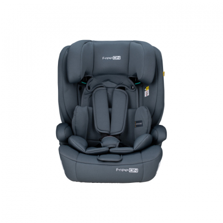 Scaun auto, FreeON, Uran, Pentru copii, I-Size, 76 - 150 cm/ 1 - 12 ani, Cu tetiera reglabila in 14 pozitii, Conform cu standardul european de securitate ECE R129, Dark Grey [14]