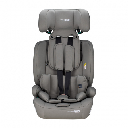 Scaun auto, FreeON, Uran, Pentru copii, I-Size, 76 - 150 cm/ 1 - 12 ani, Cu tetiera reglabila in 14 pozitii, Conform cu standardul european de securitate ECE R129, Khaki Grey [21]