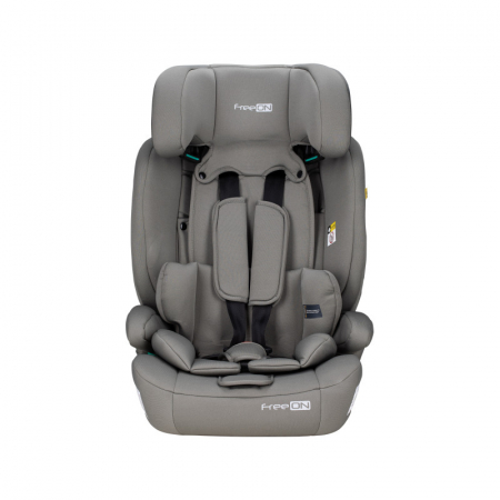Scaun auto, FreeON, Uran, Pentru copii, I-Size, 76 - 150 cm/ 1 - 12 ani, Cu tetiera reglabila in 14 pozitii, Conform cu standardul european de securitate ECE R129, Khaki Grey [19]