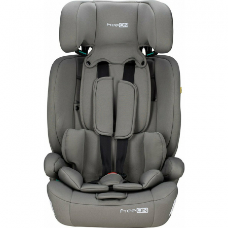 Scaun auto, FreeON, Uran, Pentru copii, I-Size, 76 - 150 cm/ 1 - 12 ani, Cu tetiera reglabila in 14 pozitii, Conform cu standardul european de securitate ECE R129, Khaki Grey [6]