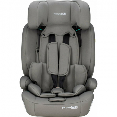 Scaun auto, FreeON, Uran, Pentru copii, I-Size, 76 - 150 cm/ 1 - 12 ani, Cu tetiera reglabila in 14 pozitii, Conform cu standardul european de securitate ECE R129, Khaki Grey [3]