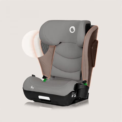 Scaun auto i-Size, Lionelo, Neal, Spatar reglabil in 4 pozitii, Tetiera in 10 pozitii, Suport sticla inclus, 15-36 Kg, 100-150 cm, Cu Isofix, Conform ECE R129, Verde Turquoise [20]