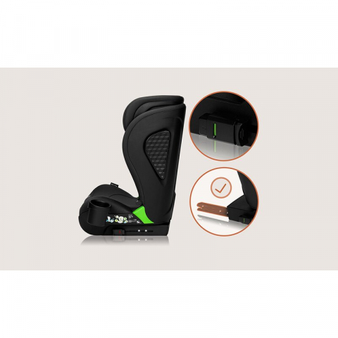 Scaun auto i-Size, Lionelo, Neal, Spatar reglabil in 4 pozitii, Tetiera in 10 pozitii, Suport sticla inclus, 15-36 Kg, 100-150 cm, Cu Isofix, Conform ECE R129, Negru [20]