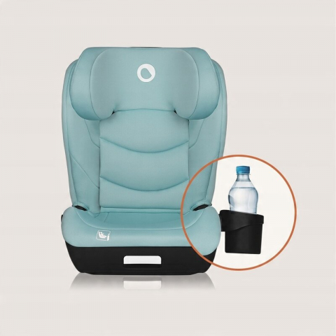 Scaun auto i-Size, Lionelo, Neal, Spatar reglabil in 4 pozitii, Tetiera in 10 pozitii, Suport sticla inclus, 15-36 Kg, 100-150 cm, Cu Isofix, Conform ECE R129, Verde Turquoise [14]