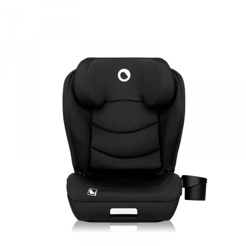 Transport si Relaxare - Scaun auto i-Size, Lionelo, Neal, Spatar reglabil in 4 pozitii, Tetiera in 10 pozitii, Suport sticla inclus, 15-36 Kg, 100-150 cm, Cu Isofix, Conform ECE R129, Negru