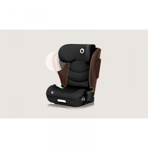 Scaun auto i-Size, Lionelo, Neal, Spatar reglabil in 4 pozitii, Tetiera in 10 pozitii, Suport sticla inclus, 15-36 Kg, 100-150 cm, Cu Isofix, Conform ECE R129, Negru [14]