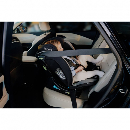 Scaun auto, Lionelo, Aart i-Size, Cu spatar inclinabil in 4 pozitii, Cu tetiera reglabila in 13 pozitii, 0-36 Kg, 40-150 cm, Cu centura siguranta in 3 puncte, Conform cu ECE R129/03, Bej [23]