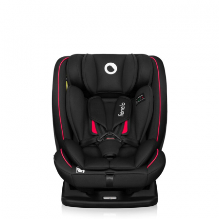 Scaun auto, Lionelo, Aart i-Size, Cu spatar inclinabil in 4 pozitii, Cu tetiera reglabila in 13 pozitii, 0-36 Kg, 40-150 cm, Cu centura siguranta in 3 puncte, Conform cu ECE R129/03, Negru/Rosu [5]