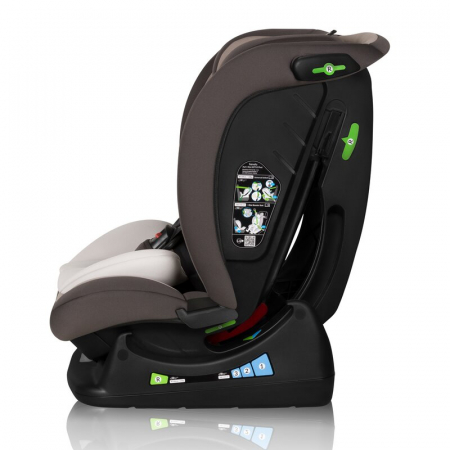 Scaun auto, Lionelo, Aart i-Size, Cu spatar inclinabil in 4 pozitii, Cu tetiera reglabila in 13 pozitii, 0-36 Kg, 40-150 cm, Cu centura siguranta in 3 puncte, Conform cu ECE R129/03, Bej [8]