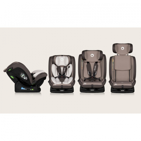 Scaun auto, Lionelo, Aart i-Size, Cu spatar inclinabil in 4 pozitii, Cu tetiera reglabila in 13 pozitii, 0-36 Kg, 40-150 cm, Cu centura siguranta in 3 puncte, Conform cu ECE R129/03, Bej [28]
