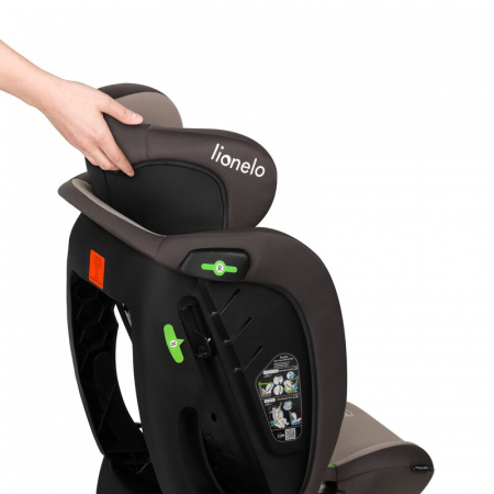Scaun auto, Lionelo, Aart i-Size, Cu spatar inclinabil in 4 pozitii, Cu tetiera reglabila in 13 pozitii, 0-36 Kg, 40-150 cm, Cu centura siguranta in 3 puncte, Conform cu ECE R129/03, Bej [16]