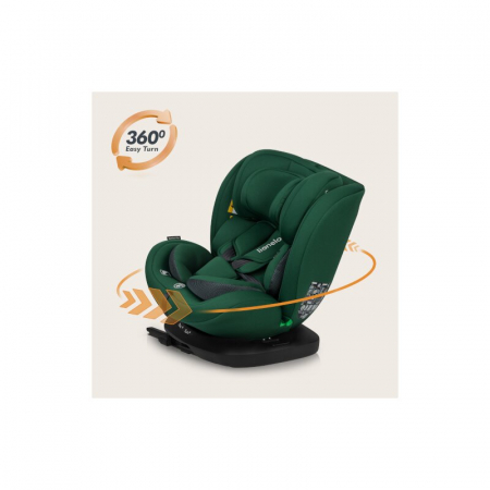 Scaun auto, Lionelo, Bastiaan i-Size, 4 in 1, Protectie laterala, Cu spatar inclinabil in 4 pozitii, Cu tetiera reglabila in 7 pozitii, Rotire 360 grade, Top Tether, 0-36 Kg, 40-150 cm, Cu Isofix, Con [25]