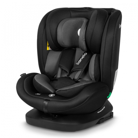 Transport si Relaxare - Scaun auto, Lionelo, Bastiaan i-Size, 4 in 1, Protectie laterala, Cu spatar inclinabil in 4 pozitii, Cu tetiera reglabila in 7 pozitii, Rotire 360 grade, Top Tether, 0-36 Kg, 40-150 cm, Cu Isofix, Con