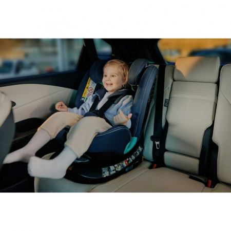 Scaun auto, Lionelo, Bastiaan One i-Size, 4 in 1, Protectie laterala, Cu spatar inclinabil in 4 pozitii, Cu tetiera reglabila in 13 pozitii, Rotire 360 grade, Top Tether, 0-36 Kg, 40-150 cm, Cu Isofix [47]
